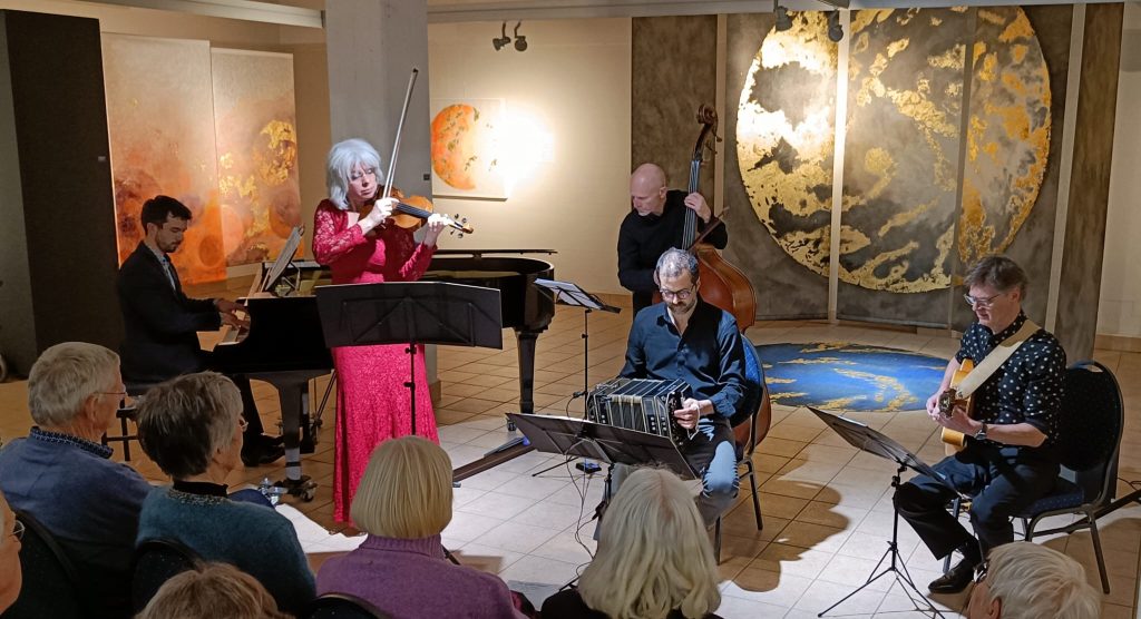 Event in the museum with stage